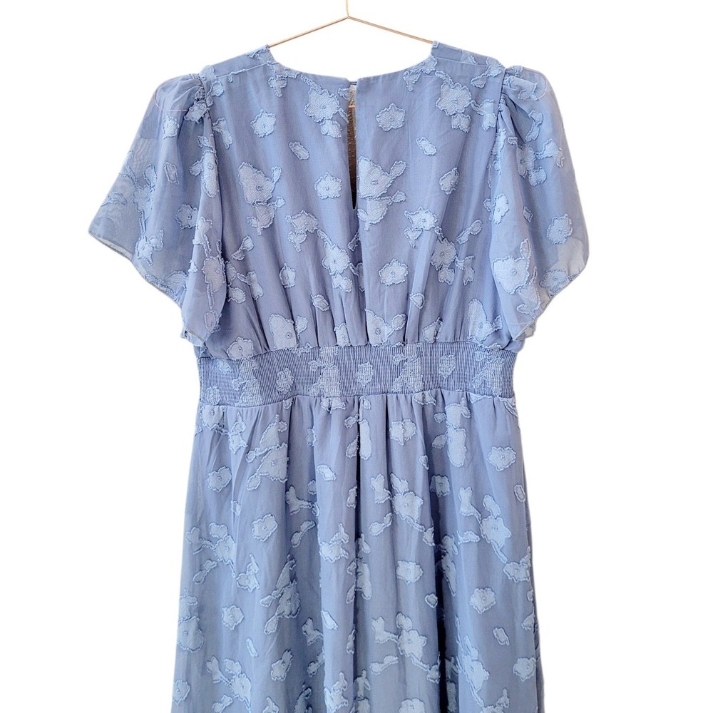 BALTIC BORN XL Blue June Smocked Midi Dress Women - Picture 13 of 15